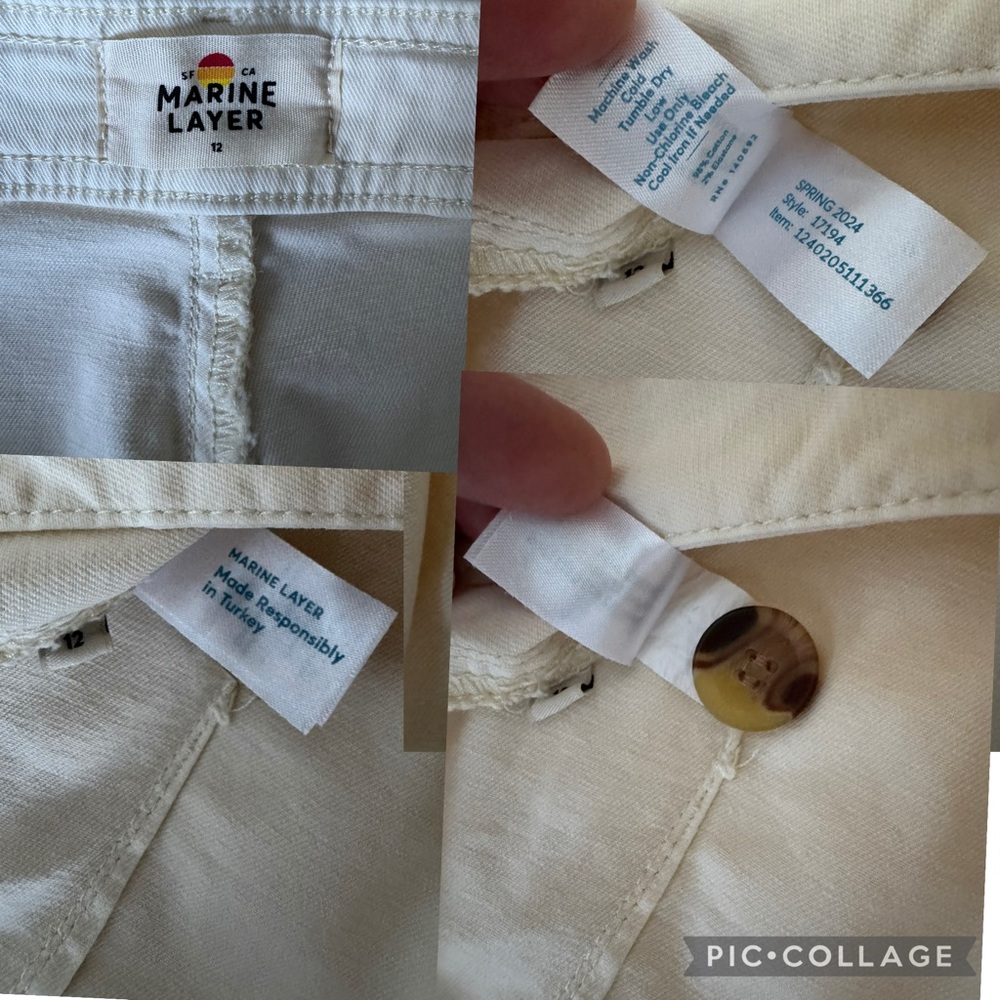 Marine Layer Bridget Full Length Pant Size 12 - Picture 16 of 16